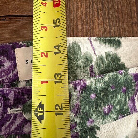 Sézane Chuck trousers in Maxi fleur violette, size 40, pre-owned - Picture 12 of 12